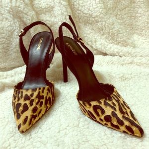 Leopard Print Heels from Express Sz 9 NEW